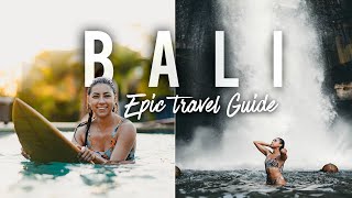 EPIC Bali Travel Guide Surfing Hidden Beaches Waterfalls amp Hiking [upl. by Aikenat]