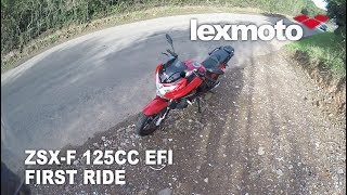 Lexmoto ZSXF 125cc EFI First Ride Video [upl. by Navlys841]