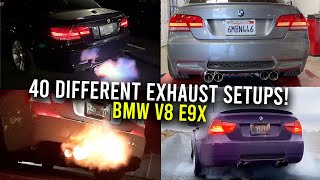 40 exhaust systems for the BMW E9X M3 Exhaust Compilation [upl. by Stubstad]