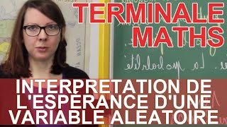 Interprétation de lespérance dune variable aléatoire  Le rappel de cours  Les Bons Profs [upl. by Yenohtna55]