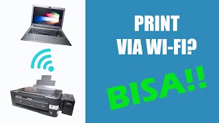 Print Via WIFI BISA  Setup Di Printer Epson L365 [upl. by Vierno]