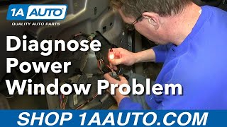 How To Diagnose Power Window Problem  Is the Switch or Motor bad [upl. by Smallman279]