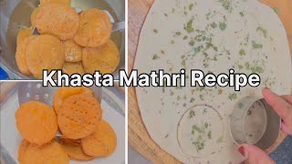 Khasta Mathri Recipe  Tea Snacks Mathri  Simple And Quick Recipe  ShaAz Kitchen [upl. by Cagle149]