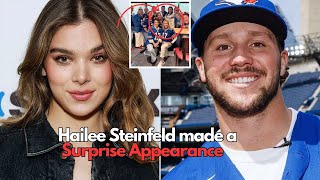 Hailee Steinfeld made a Surprise Appearance to Cheer on Her Boyfriend [upl. by Benis]