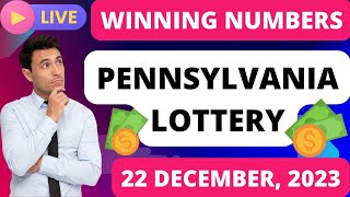 Pennsylvania Evening Lottery Draw Results  Dec 22 2023  Pick 2  Pick 3  Pick 4 amp 5  Powerball [upl. by Aedni]