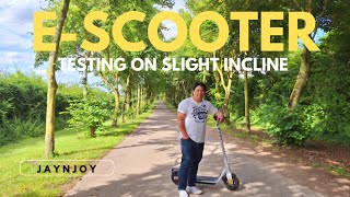 ESCOOTER GOING UPHILL  We tried EScooter on a slightly hilly road jaynjoy vlog 611 [upl. by Asirralc]