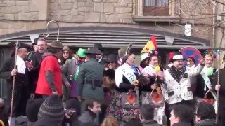 Carnaval Solsona 2016  Arribada de la Miss Forastera  Ajuntament [upl. by Eadwine802]