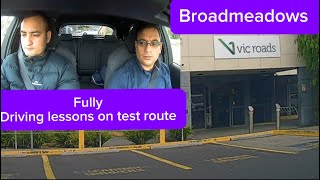 Broadmeadows VicRoads Melbourne  fully driving lessons on test route [upl. by Quintina]