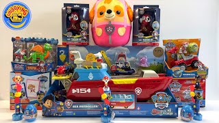 Paw Patrol Toys Collection Unboxing Review  Sea patrol  Zuma  Floating Marshall  Patrick ASMR [upl. by Ecargyram456]