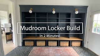 Mudroom Lockers  Timelapse Build in 2 Minutes [upl. by Wichern453]