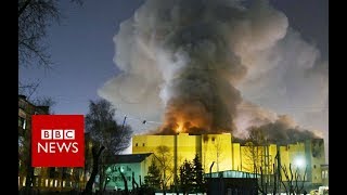 Russian shopping centre inferno kills 64  BBC News [upl. by Oiromed179]