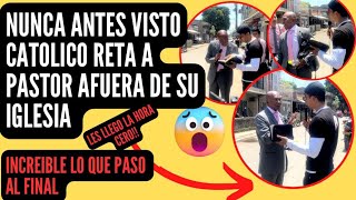 IMPRESIONANTE catolico RETA a PASTOR afuera de su propia iglesia reaccion soldadoapologeta [upl. by Ceporah]