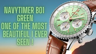 NAVITIMER B01 CHRONOGRAPH 41 GREEN IS A BEAUTY [upl. by Paquito]