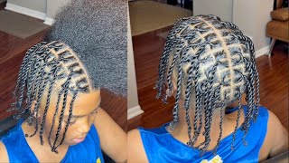 Two Strand Loc Twists Quick And Easy [upl. by Lindholm895]