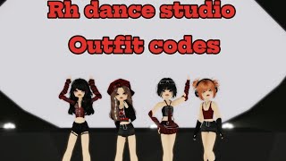 Outfit codes Rh dance studio Red and black Special face included Rh dance studio [upl. by Rehsa]