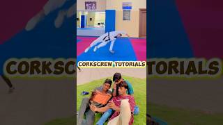 Corkscrew tutorial 💯 corkscrewtutorial gymastics trending shorts [upl. by Eelimaj]