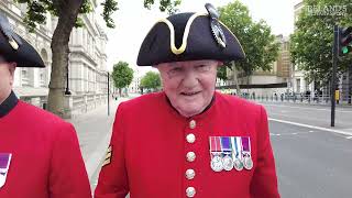 Disbandment of Irish Regiments Centenary Commemoration The Cenotaph Whitehall London 12 June 2022 [upl. by Erlandson]