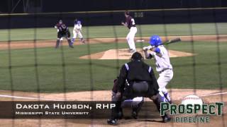 Dakota Hudson Prospect Video RHP Mississippi State University [upl. by Acinomal]