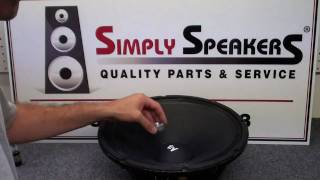 Speaker Repair EV Dust Cap Replacement by Simply Speakers [upl. by Vern]