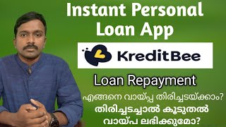 Kreditbee Loan Repayment Details  Malayalam [upl. by Netsew]