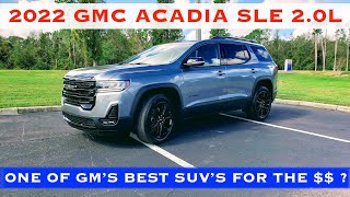 2022 GMC Acadia SLE 20L FWD  POV Review amp Test Drive  A Good 7passenger SUV For the Price [upl. by Arakaj]