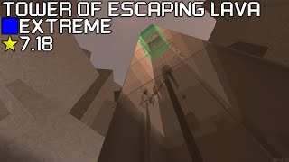 Roblox FE2 Community Maps  Tower of Escaping Lava BUFFED BottomLow Extreme [upl. by Ennylyak]