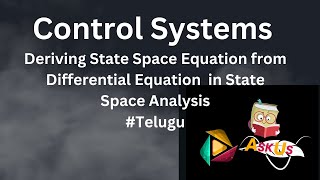 State Space Analysis of deriving State Space Equation for given Differential Equation [upl. by Ancier945]