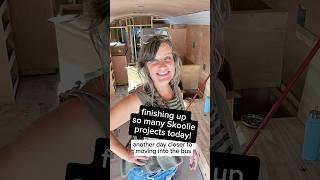 skoolie tinyhousediy vanlife nomad slowlife rvlife rvremodel shortsfeed boondock offgrid [upl. by Nerw]