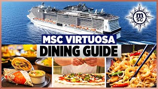 MSC Virtuosa Dining Guide 2024 [upl. by Sihtnyc]