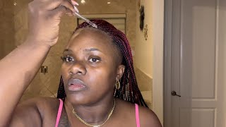 GRWM for bed  How to care for braids or twists at night [upl. by Clywd671]