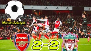 quotArsenal vs Liverpool 22 Match summry and Key Momentsquot [upl. by Olracnaig]