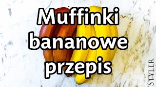 Muffinki bananowe  przepis [upl. by Ahtebbat]