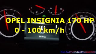 2016 Opel Insignia Sports Tourer with 170HP 0  100 kmh Acceleration in sport mode [upl. by Culliton]