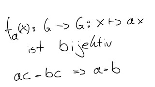 Gruppentheorie 2 Kürzungsregeln und lineare Gleichungen in Gruppen [upl. by Daggna]