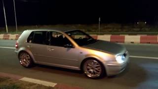 Golf 4 18T straight pipe 63 takeoff sound [upl. by Wilfreda]