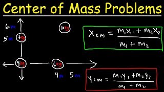 Center of Mass Physics Problems  Basic Introduction [upl. by Bertle]