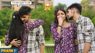 KISSING PRANK ON RUHI 😱  ये मैंने क्या किया 😰😘  Harshit PrankTv [upl. by Eenwahs371]