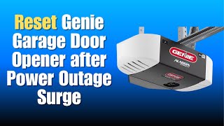 Reset Genie Garage Door Opener after Power Outage Surge [upl. by Ynaittirb]