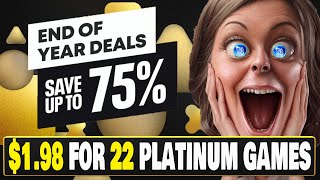 22 Easy Platinum Games For 198  PSN End of Year Deals 2023  009 Platinums [upl. by Enneite]