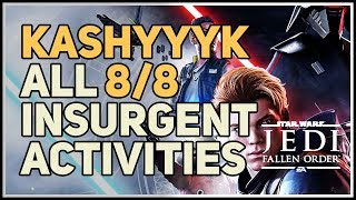 All Insurgent Activities Kashyyyk Databank Star Wars Jedi Fallen Order [upl. by Jane867]