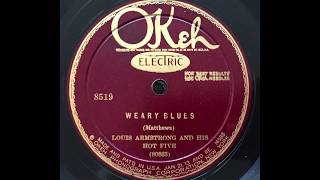 Weary Blues  Louis Armstrong amp His Hot Seven 1927 [upl. by Mickelson509]