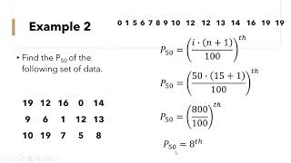 Percentile for ungrouped data [upl. by Zeuqirdor]