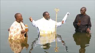 Massive Orthodox Christian Baptism of Africans Rwanda [upl. by Erait]