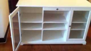 ikea liatorp tv stand assembly service video in owing mills MD by Furniture Assembly Experts LLC [upl. by Mclaurin]