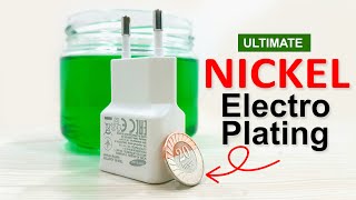 Nickel Electroplating Under 4 Minutes  How To Make Nickel Plating Solution [upl. by Affay]