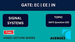 GATE ECEEIN  Signal System  Gate Question 22 [upl. by Nalehp223]