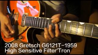 Gretsch Jets Chet atkins filtertron vs Duo Jet Dynasonic [upl. by Akcirderf730]