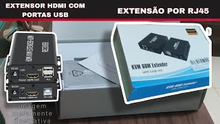 EXTENSOR HDMI POR CABO ETHERNET RJ45 [upl. by Repard]