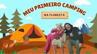 Meu primeiro acampamento na floresta 🌳 [upl. by Lotus]