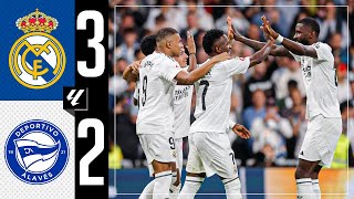 HIGHLIGHTS  Real Madrid 32 Alavés  LaLiga 202425 [upl. by Eiramanna]